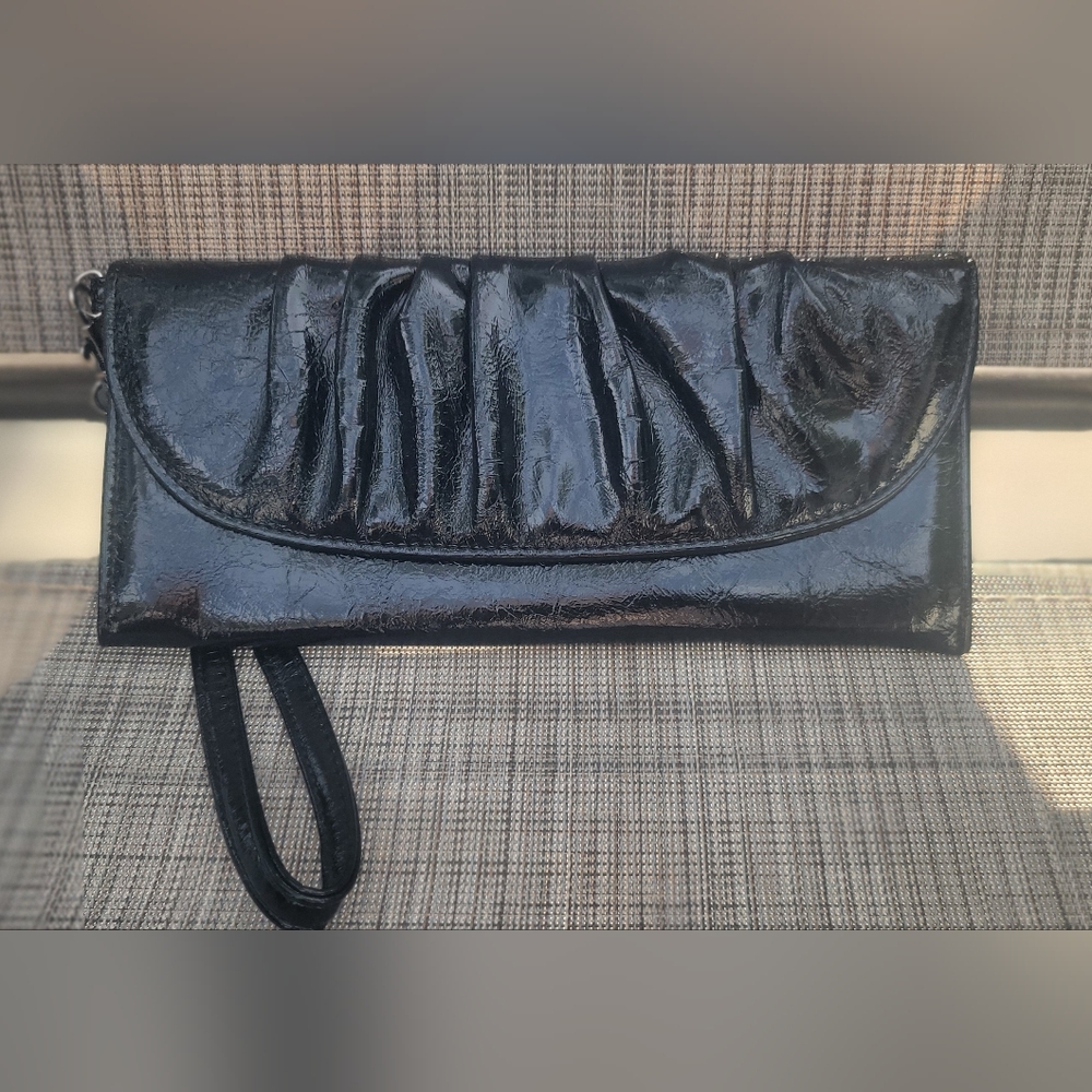 Chic Black Wristlet Clutch